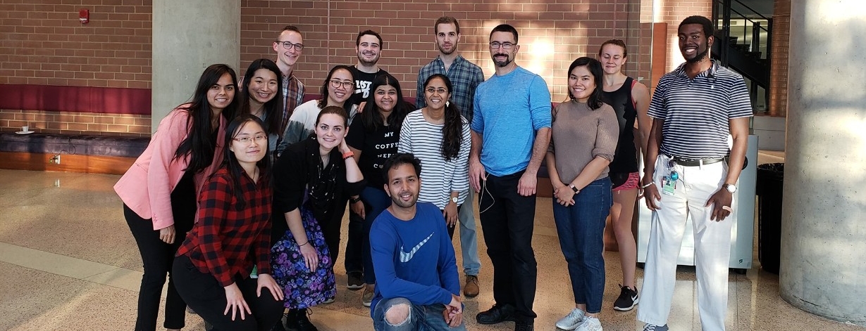 College of Medicine graduate students pose for a group photo. 